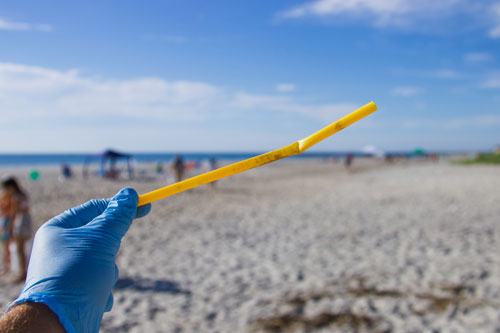 pollution at beach