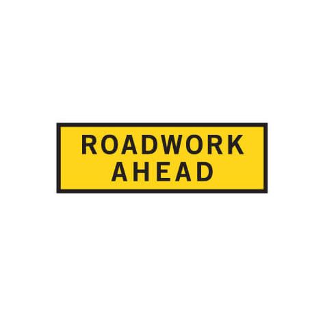 roadwork ahead sign