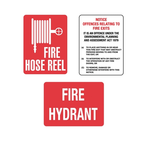 Fire & Flammable Signs