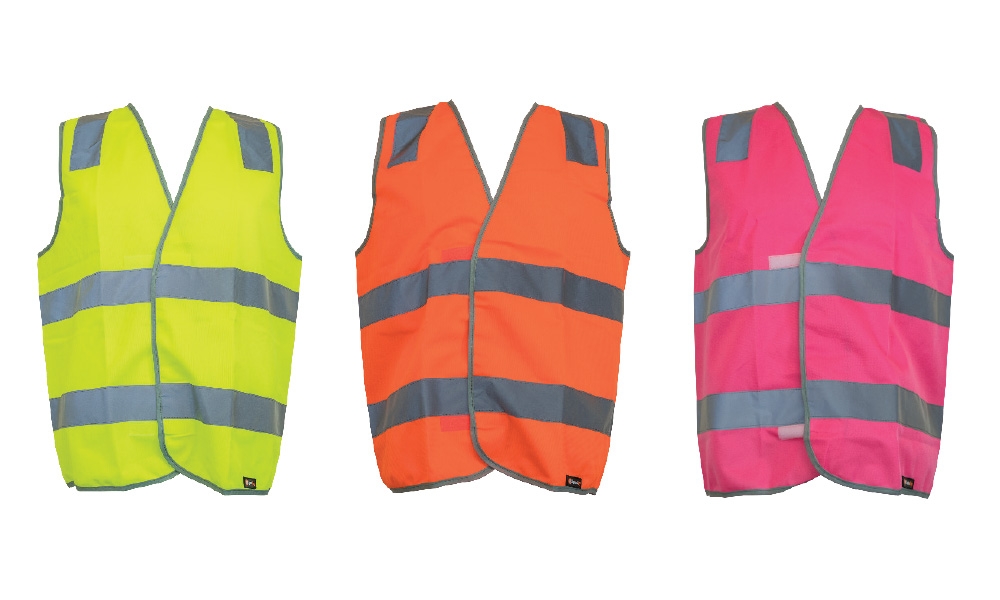 Safety Vest Hi-vis Day / Night Taped, Hoop Pattern