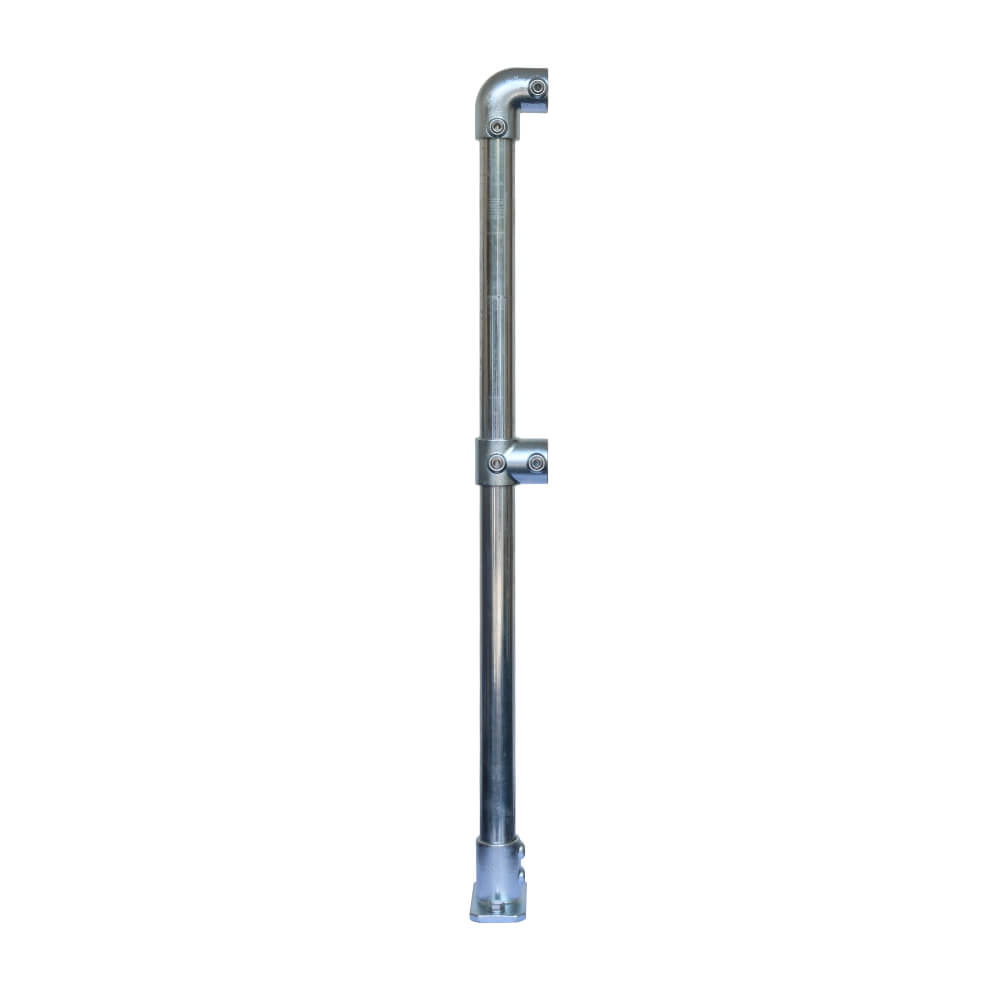 Standard Double Rail 4020-D48 End Post - Galvanised