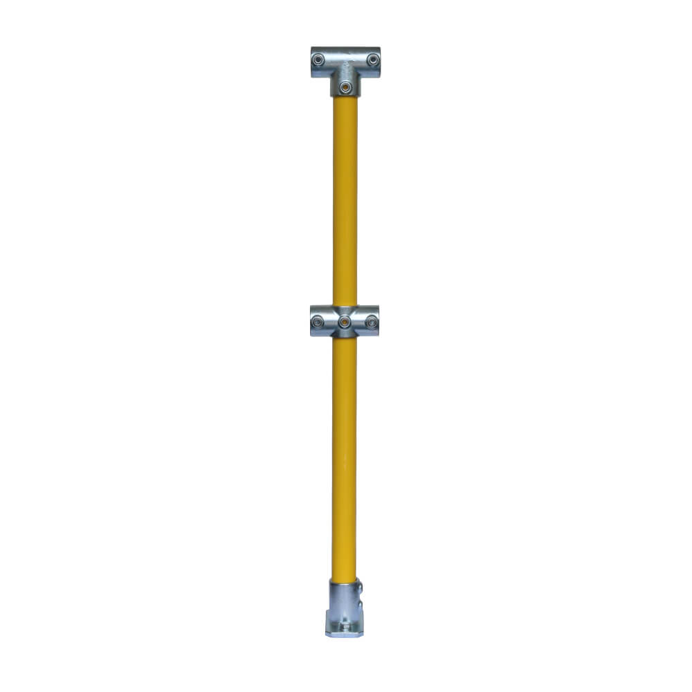 Standard Double Rail 4020-D48 Mid Post - Yellow