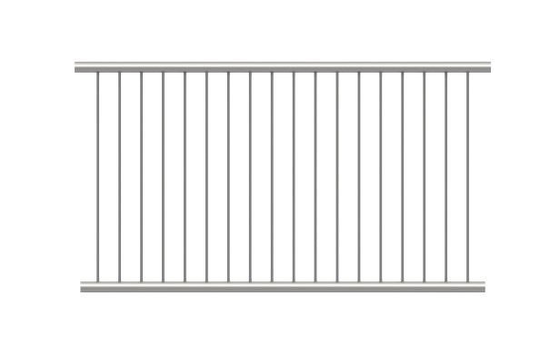 Standard Pedestrian Barrier with Toeboard 8020-D48 2000mm barrier
