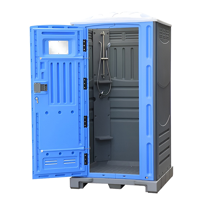 portable shower inside view