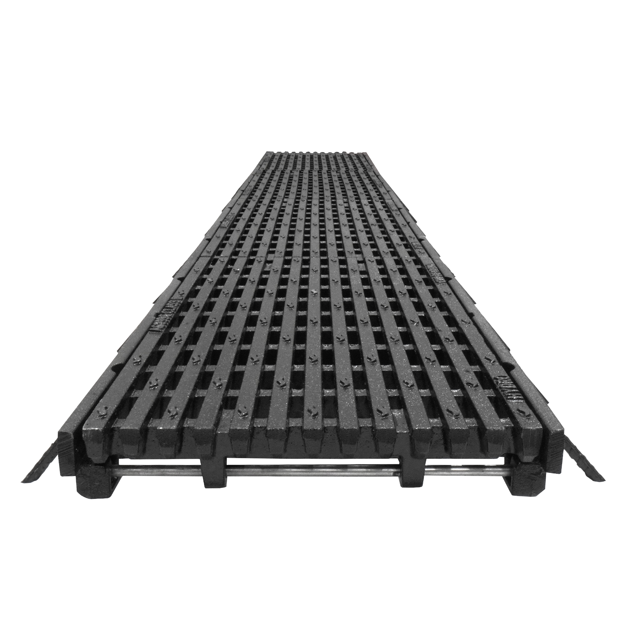 300 mm Clear Opening CI Frame 2m C/W Ductile Iron Heelguard Grate Class E Profix