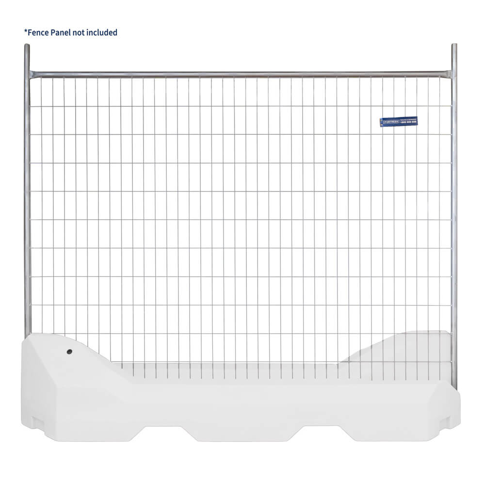Fencing Water Filled Weight Base - White with panel