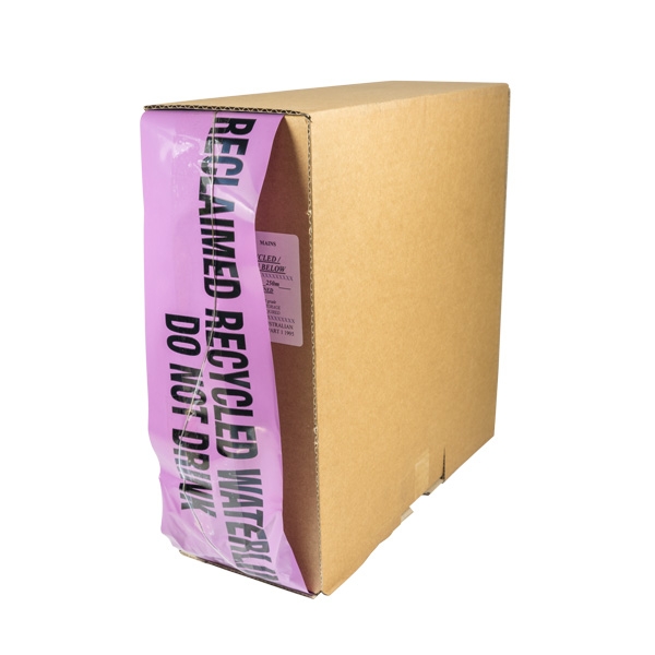 Mains Marker Tape Detectable Lilac (Recycled Water Main)