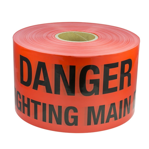 Mains Marker Tape Non-Detectable Red (Danger Firefighting Main)