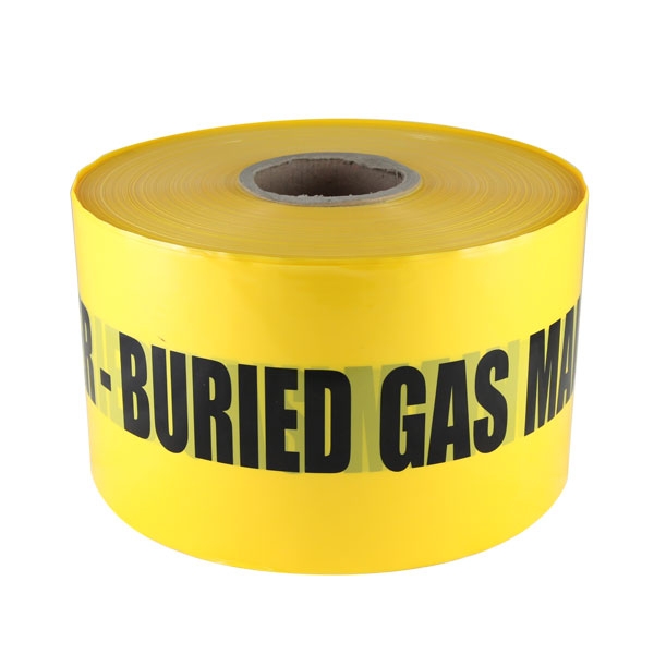 Mains Marker Tape Non-Detectable Yellow (Gas Main)