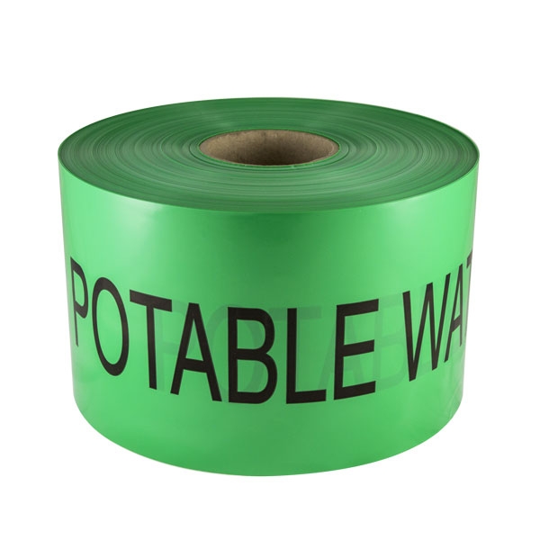Mains Marker Tape Non-Detectable Green (Potable Water Main)
