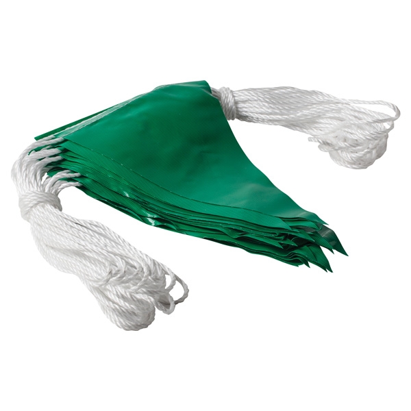 Safety Flagging / Bunting Green 30M
