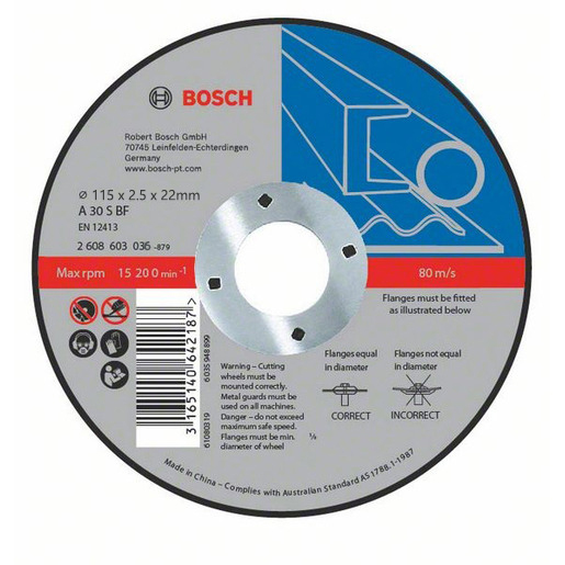 Bosch Metal Cut Off Wheel 115x2.5x22mm