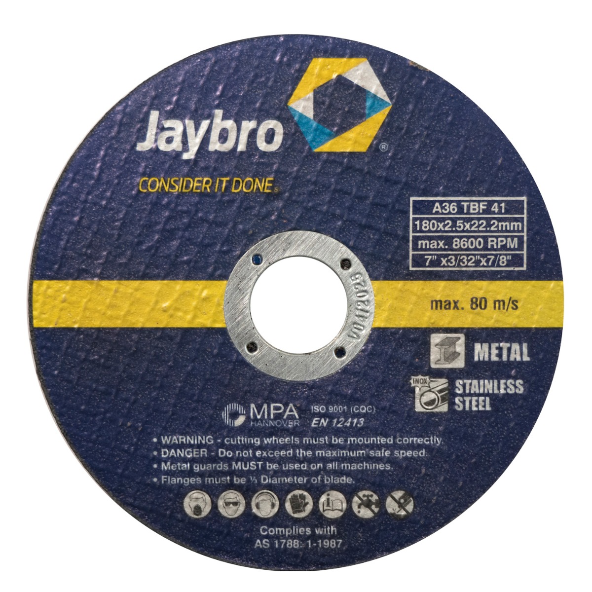 Metal Cut Off Wheel 180 X 2.5 x 22.2mm