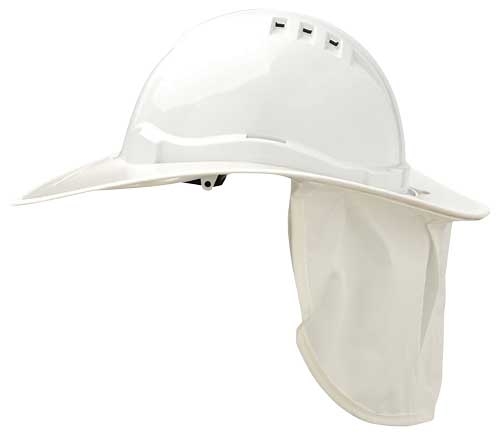 Hard Hat Sun Brim - White