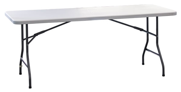 Folding trestle table
