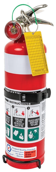 Fire Extinguisher 1Kg ABE  -  With metal vehicle bracket
