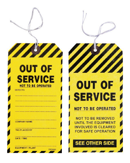 Safety Tag - Safety Tag Caution 100/Pack