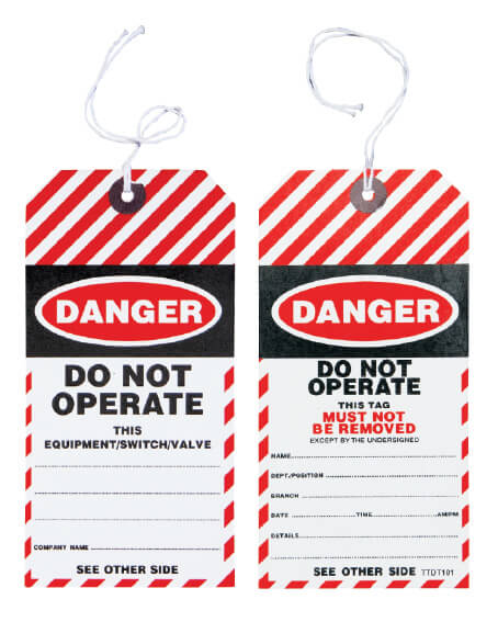 Safety Tag - Safety Tag Danger 100/Pack