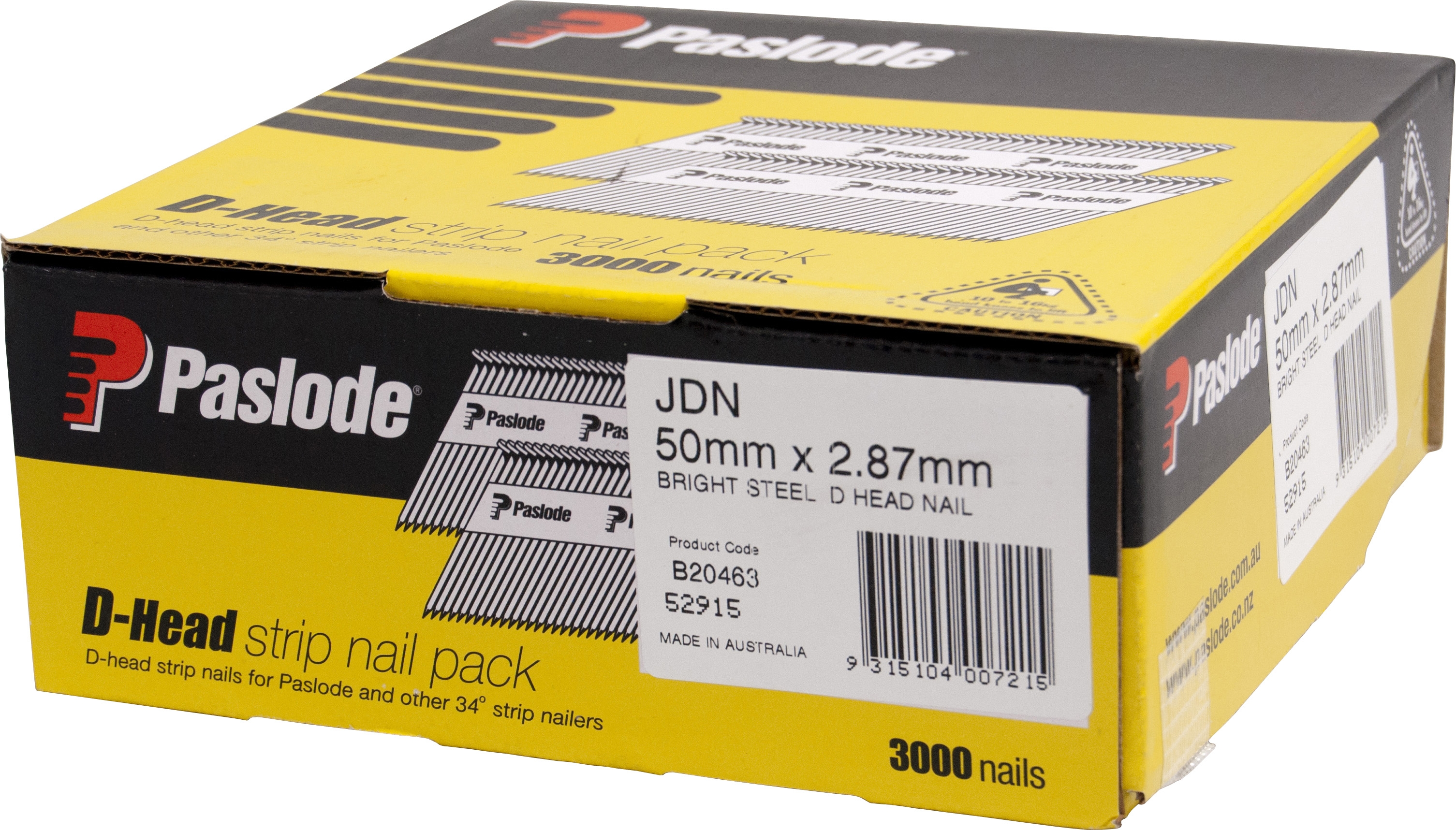 Paslode B20463 3000 Pack 50mm x 2.87mm