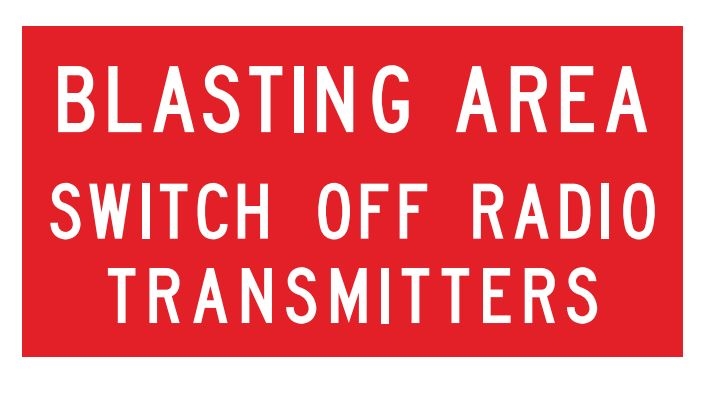 Blasting Area Switch Off Radio (MMS-ADV-6) WA Mutli Message Sign