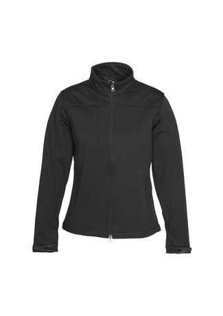 Ladies Plain Soft Shell Jacket Black