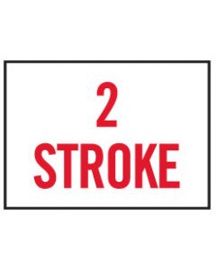 Machinery Safety Sticker - 2 STROKE