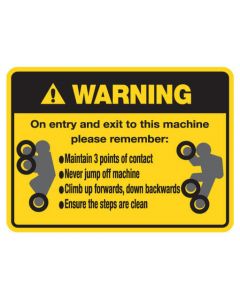 Machinery Safety Sticker - WARNING