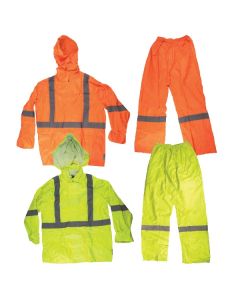 Taped PVC Rainset - Fluoro Jacket & Pants
