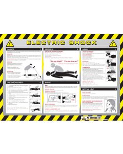 Sign Poster - Electric Shock 600 x 320mm