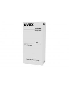 UVEX Lens Cleaning Towelettes, Box of 100