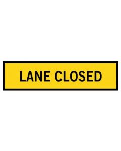 Lane Closed Sign 1200 mm x 300 mm Corflute