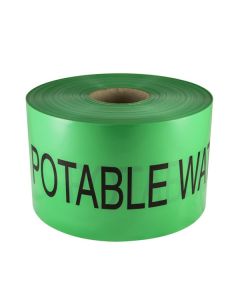 Mains Marker Tape Non-Detectable Green (Potable Water Main)