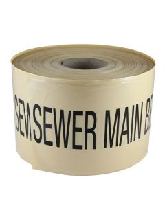Mains Marker Tape Non-Detectable Beige (Sewer Main)