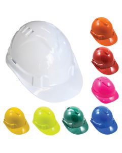 V6 Premium Vented Hard Hat with Push Lock Harness