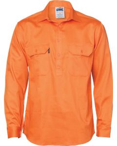DNC work wear Closed Front Cotton Drill Shirt