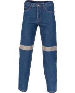 DNC Mens Denim Jeans with Reflective Tape