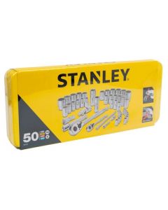 Stanley 50 pce 1/4 & 1/2 Metric & Imperial Socket Set