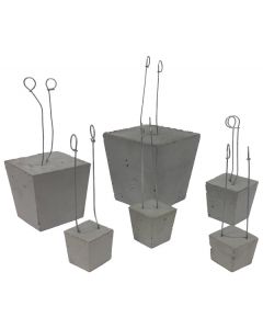 Cast Concrete Spacers Square with wire