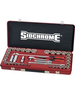 Sidchrome 41 piece 1/2" Drive Metric & A/F Socket Set