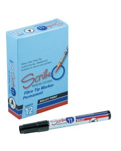 Permanent Markers - 12 Pack Black Marker Pens