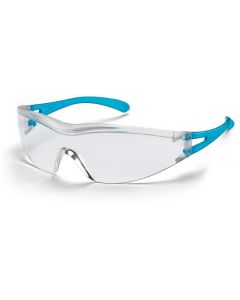 UVEX X-One Clear Safety Glasses with Blue Arms