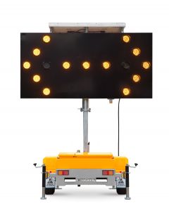 Size C Trailer Mounted Arrow Board, 25 Lamps