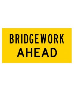 Bridge Work Ahead (MMS-ADV-8) WA Mutli Message Sign