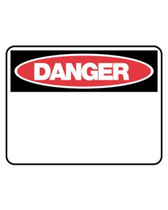 Danger Sign - Blank 225 x 300mm Metal