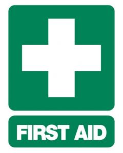 Emergency Sign - First Aid 600 x 450mm Corflute