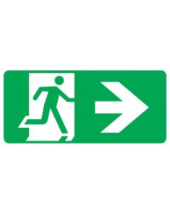 Exit Right Sign 350 x 180 mm