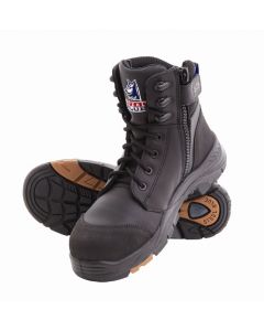 Steel Blue Torquay Zip & Lace Up Safety Boot, Composite Cap