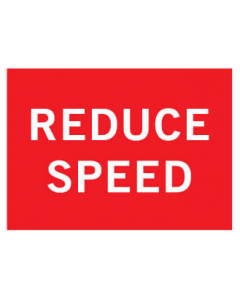 Boxed Edge Road Sign - REDUCE SPEED