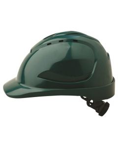 V9 Hard Hat Safety Helmet with Ratchet Harness, Green