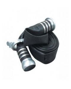Black layflat hose kit with Bauer fittings